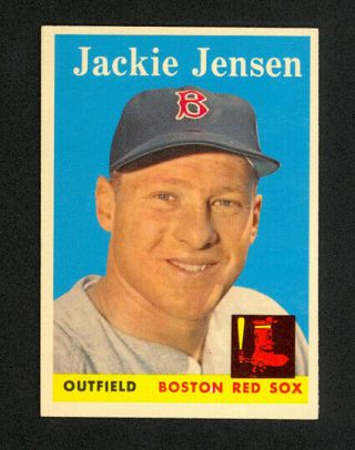 1958 Topps Jackie Jensen 130 - Boston Red Sox - Nm - Mt