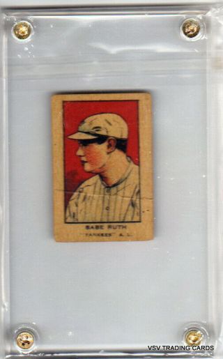 Rare 1921 Babe Ruth 551 Card - York Yankees - Reprint I Believe