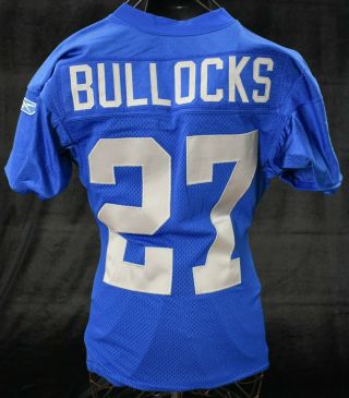 2005 Daniel Bullocks 27 Detroit Lions Game Worn Throwback Football Jersey Loa