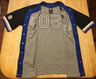 RARE Mens G.  Unit 50 STITCHED Button Snap Baseball Jersey XL 4