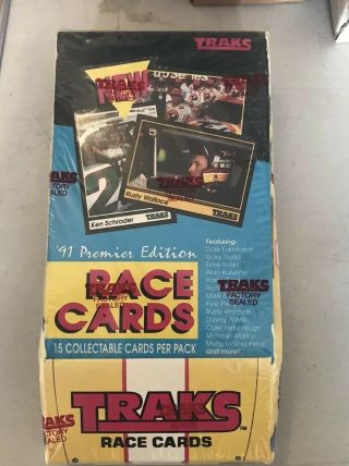 1991 Traks Nascar Racing Box 36 Packs - Jeff Gordon Rc