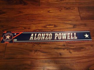 Alonzo Powell Houston Astros 2016 Game Locker Room Name Plate Mlb Authentic