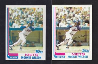 1982 Topps Pure True Blackless 143 Mookie Wilson Mets Rare A Sheet