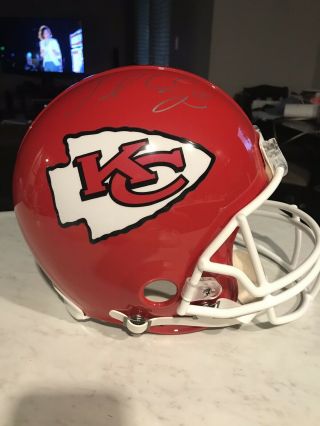 Kansas City Chiefs Jamaal Charles Authentic Full Size Riddell Helmet Psa/dna