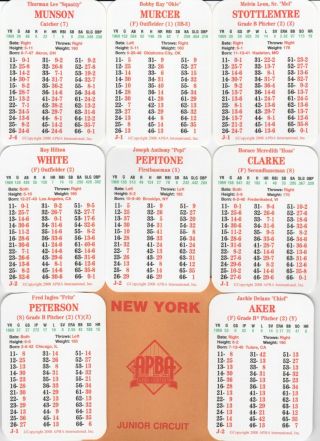 York Yankees 1969 Apba Reprint 30 Card Team Set W/mg Symbols - Nm/mt - Munson