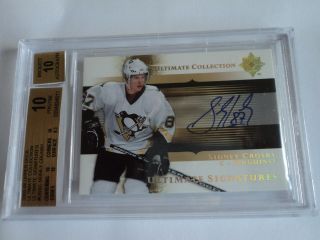 2005 - 06 Ud Ultimate Coll,  Sidney Crosby Auto Rookie Card Bgs Pristine 10/10