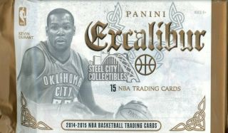 2014 - 15 Panini Excalibur Basketball Premium Hobby 15 - Card Pack