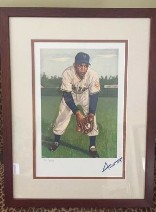 1953 Topps Willie Mays Limited Edition Signed Lithograph Framed