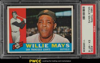 1960 Topps Willie Mays 200 Psa 6 Exmt (pwcc)