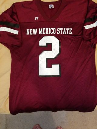 Mexico State Aggies Football Jersey Size L Russell Athletic 2 Ncaa