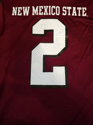 MEXICO STATE AGGIES FOOTBALL JERSEY SIZE L RUSSELL ATHLETIC 2 NCAA 2