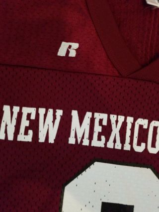 MEXICO STATE AGGIES FOOTBALL JERSEY SIZE L RUSSELL ATHLETIC 2 NCAA 3