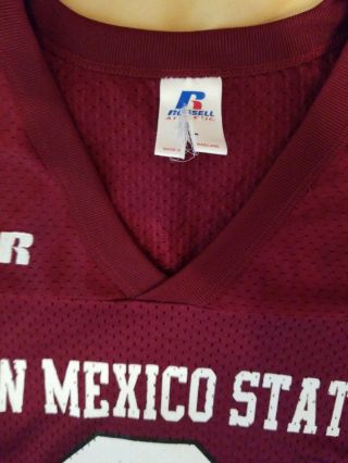 MEXICO STATE AGGIES FOOTBALL JERSEY SIZE L RUSSELL ATHLETIC 2 NCAA 5