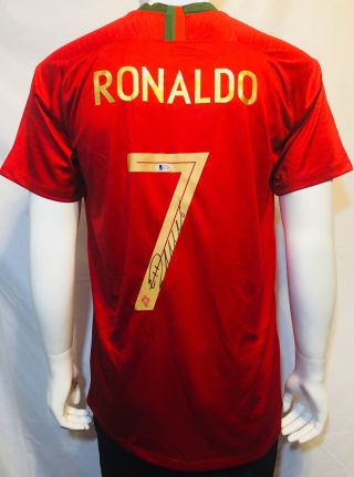 Cristiano Ronaldo Autographed Portugal 2018 Soccer Signed Jersey - Bas Beckett