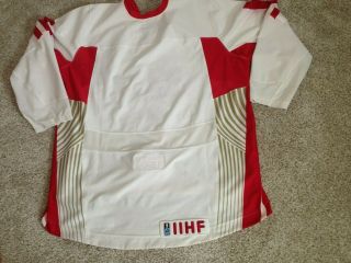 IIHF DANMARK Denmark Olympic Ice Hockey Jersey Shirt Nike swift Size 62 2006 2