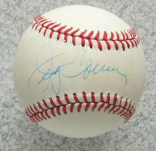 Jerry Coleman Padres Hof Autograph Signed Official N.  L.  Wm.  White Baseball Ball