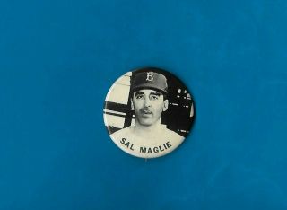 1950s Baseball Stadium Pin Pm - 10 Sal Magle Brooklyn Dodgers Union Label Nm