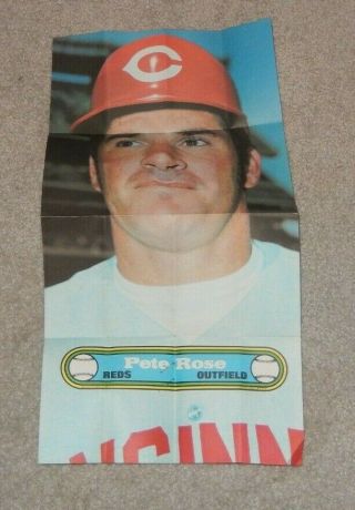 1972 Topps Baseball Large Poster Pete Rose Cincinnati Reds 11