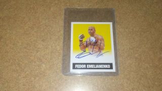 Fedor Emelianenko 2018 Leaf Legends Of Wrestling Wwe Card Auto Autograph 19/50