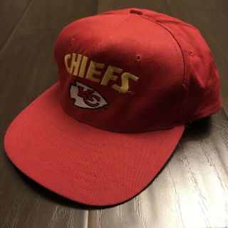 Vintage Kansas City Chiefs Hat Cap Ajd Pro Line 90’s Snapback Spellout