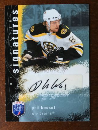 Phil Kessel 2007 - 08 Be A Player Signatures Auto Bruins Pittsburgh Penguins