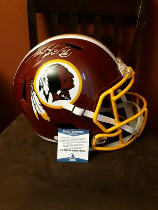 Washington Redskins Fullsize Adrian Peterson Autograph Helmet
