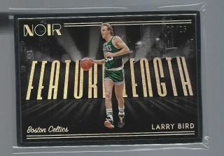 Larry Bird 2018 - 19 Panini Noir Basketball 20/25 Feature Length Silver Framed