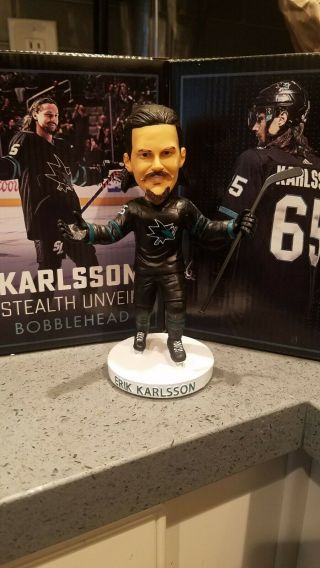 Erik Karlsson San Jose Sharks Stealth Unveil Bobblehead (in Hand Ready
