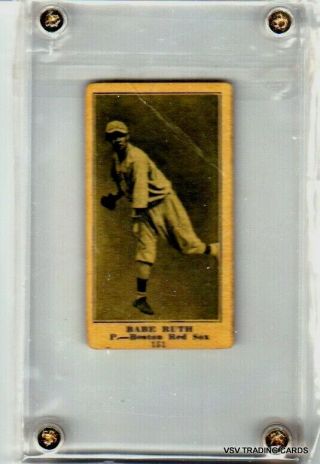 Rare 1916 Babe Ruth Sporting News Card 151 - Boston Red Sox - Reprint I Believe