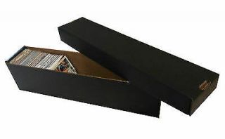 25 800ct 2pc Vertical Cardboard Baseball Trading Card Storage Boxes 802 Black