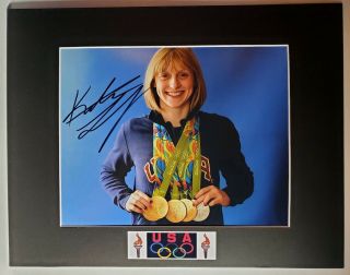 Katy Ledecky Authentic Signed 11x14 Custom Matted Photo W/coa 2016 Olympics Rio