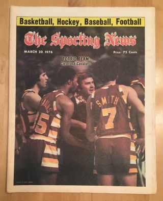 The Sporting News March 20,  1976 Cleveland Cavaliers No Label
