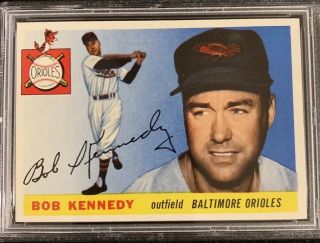 1955 TOPPS Baseball 48 BOB KENNEDY / PSA 7 NM / Just Graded / 3