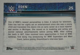 Eden Signed 2015 Topps Chrome WWE Card AEW Japan Pro Wrestling Bandi Rhodes 3