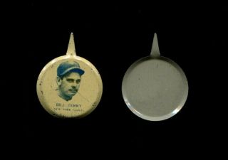 1938 Pm8 Our National Game Pin Bill Terry York Giants Hof