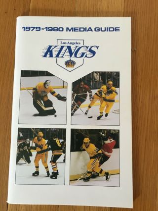 1979 - 80 L.  A.  Kings Hockey Media Guide - Marcel Dionne & Butch Goring