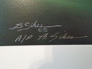 Bobby Sikes Hole 13 Augusta National Masters Golf Artist Proof Lithograph 3