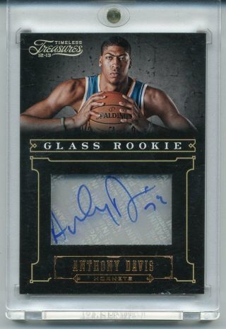 Anthony Davis 2012 - 13 Timeless Treasures Glass Rookie Rc Auto 151/188