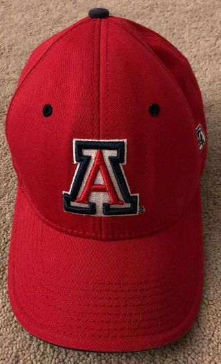 The University Of Arizona Wildcats Red Baseball Cap Hat Flex Fit Headwear Game