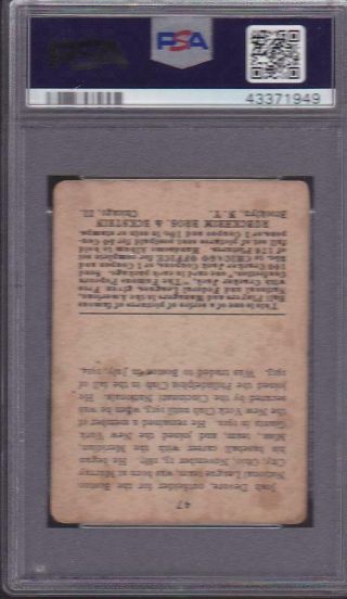 1915 Cracker Jack Baseball Card 47 Josh Devore Boston Braves PSA 1.  5 2