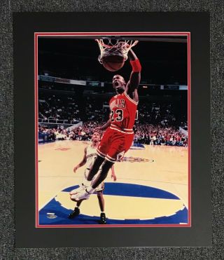 Michael Jordan Signed 16x20 Photo Autograph (faded) Matted 20x24 Uda Bulls