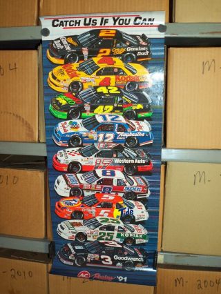 Ac Delco Racing 1991 Poster - Old Stock Nascar Dale Sr.  Darrell Rusty Ken