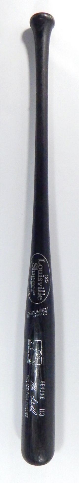 1999 Mike Lieberthal Game Louisville Slugger 34 " I13 Baseball Bat Phillies