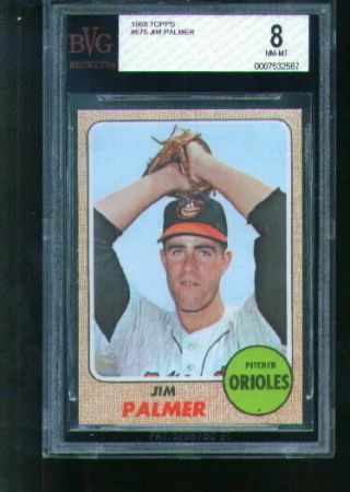 1968 Topps Baseball 575 Jim Palmer Bvg 8 Baltimore Orioles Hof