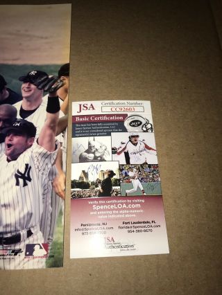 NY Yankees David Cone Signed licensed 8x10 photo JSA Authentic Perfect Game 3