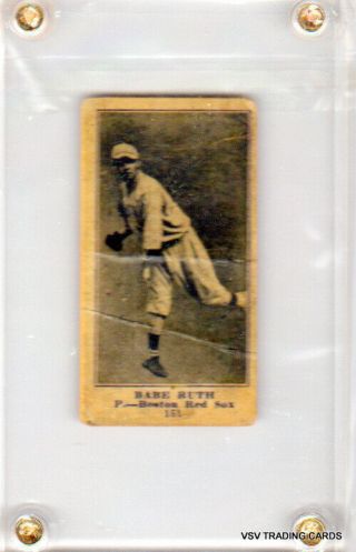 Rare 1916 Babe Ruth 151 Famous - Barr Card - Boston Red Sox - Reprint I Believe