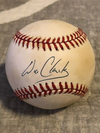 Will Clark Autographed Official National League League Baseball