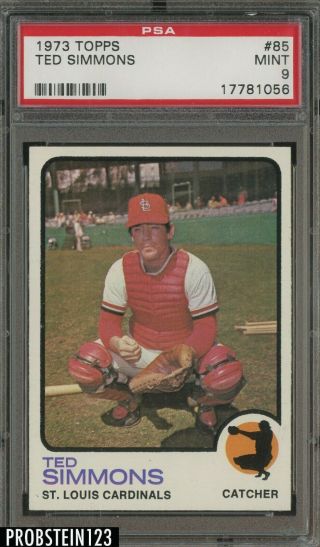 1973 Topps Setbreak 85 Ted Simmons St.  Louis Cardinals Psa 9