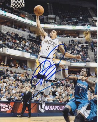George Hill Signed Indiana Pacers 8x10 Photo Autograph Cleveland Cavaliers