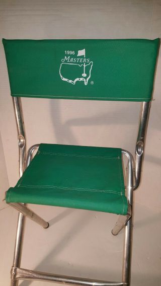 Vintage Masters Tournament Green Folding Chair Augusta National Golf 1996